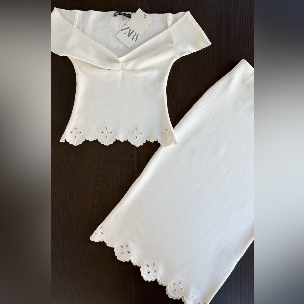 Zara Off-White Women's Skirt Set - Picture 2 of 12